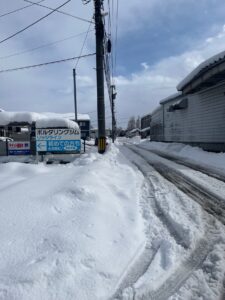 雪道　お知らせ